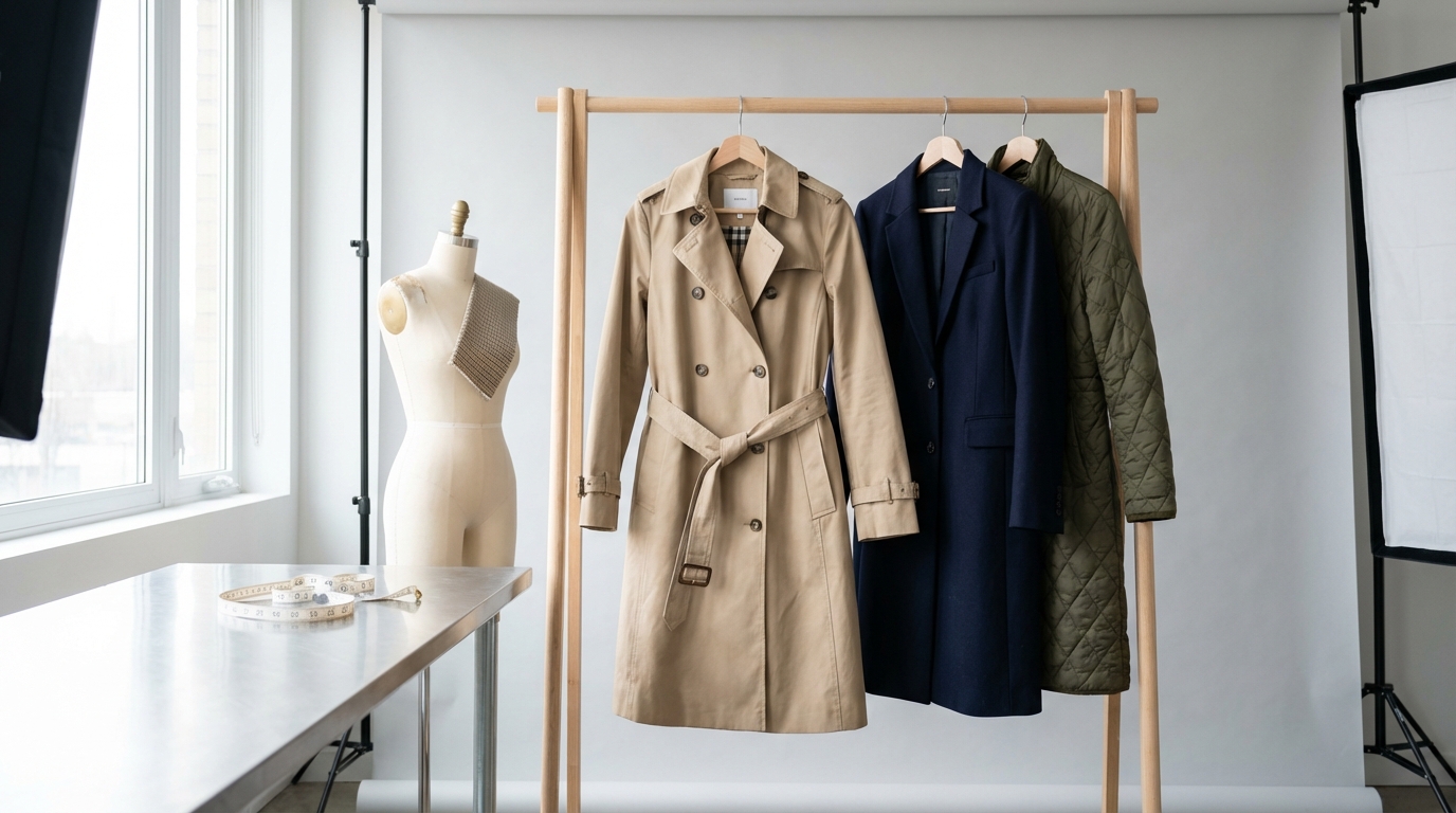 Meilleur manteau femme mi-saison : trench, blazer long et veste matelassée